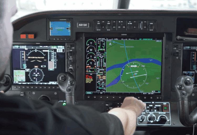 Garmin avionics upgrade in progress